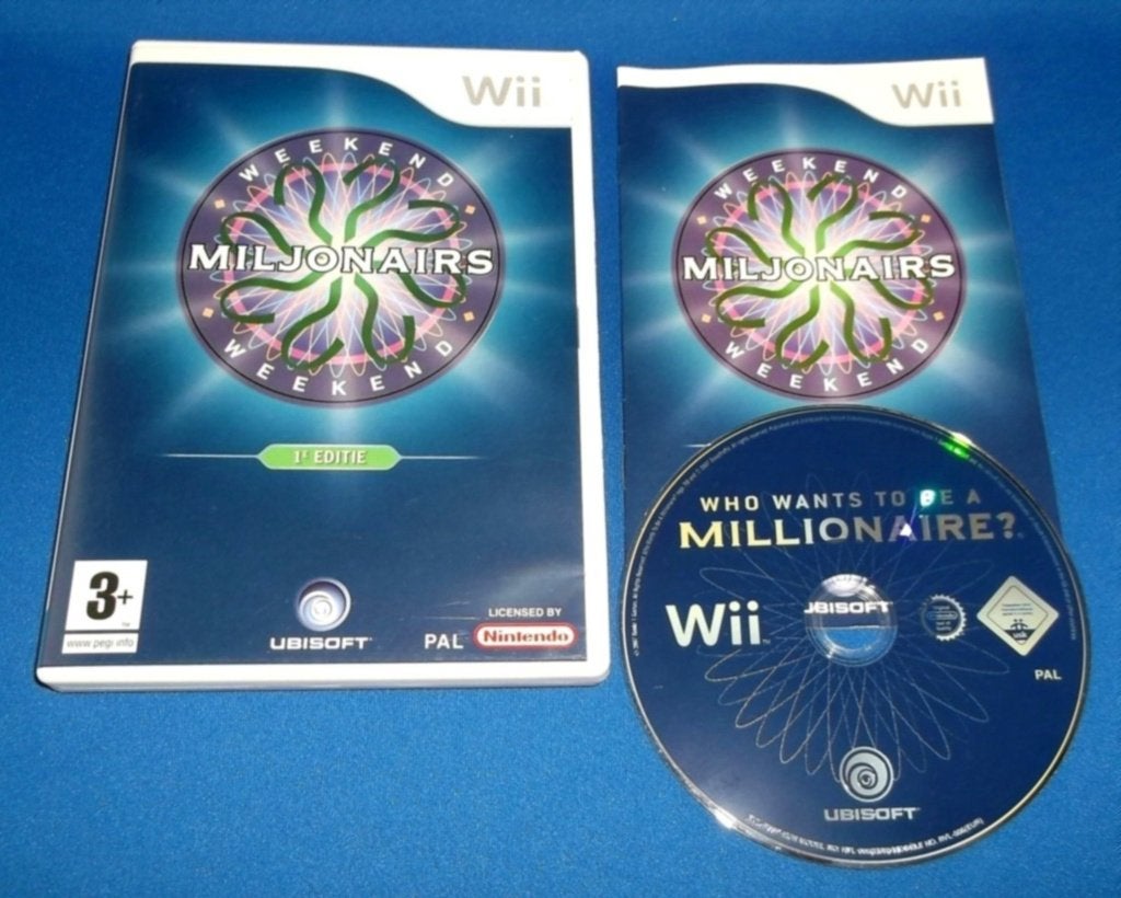 Weekend Miljonairs 1e Editie (Nintendo Wii), Puzzel en Educatief, Gebruikt, Verzenden, 2 spelers