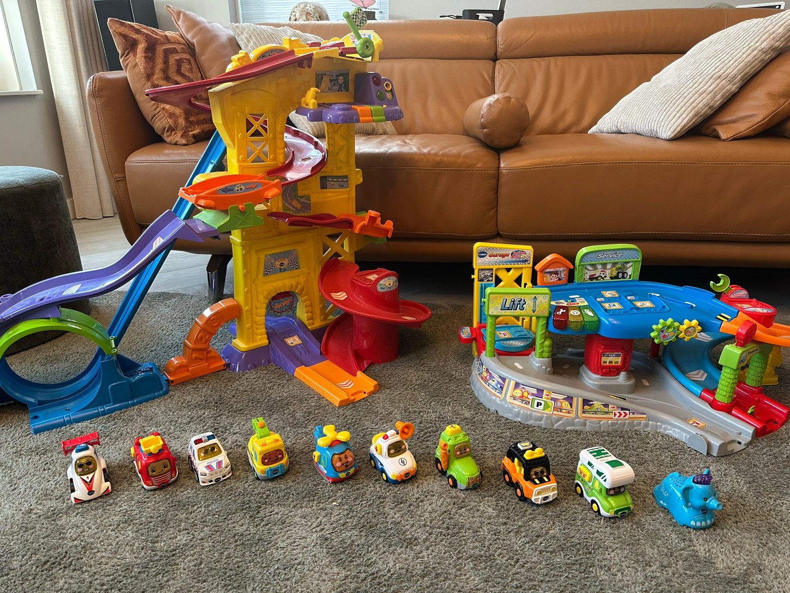 VTech Toet Toet Auto's Grote Speelset met Garage en Auto's, Ophalen of Verzenden, Zo goed als nieuw