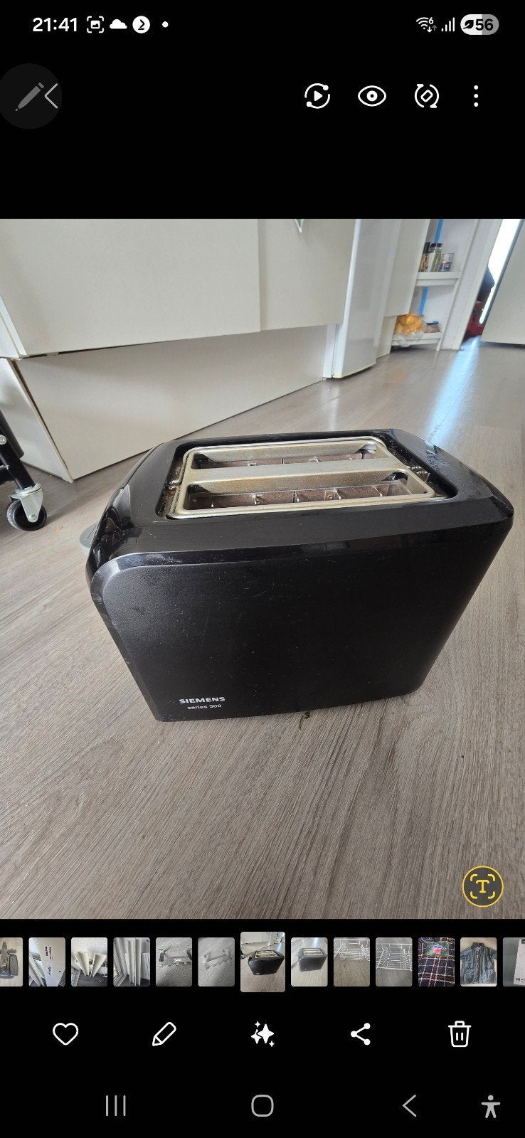 broodrooster / toaster, Ophalen