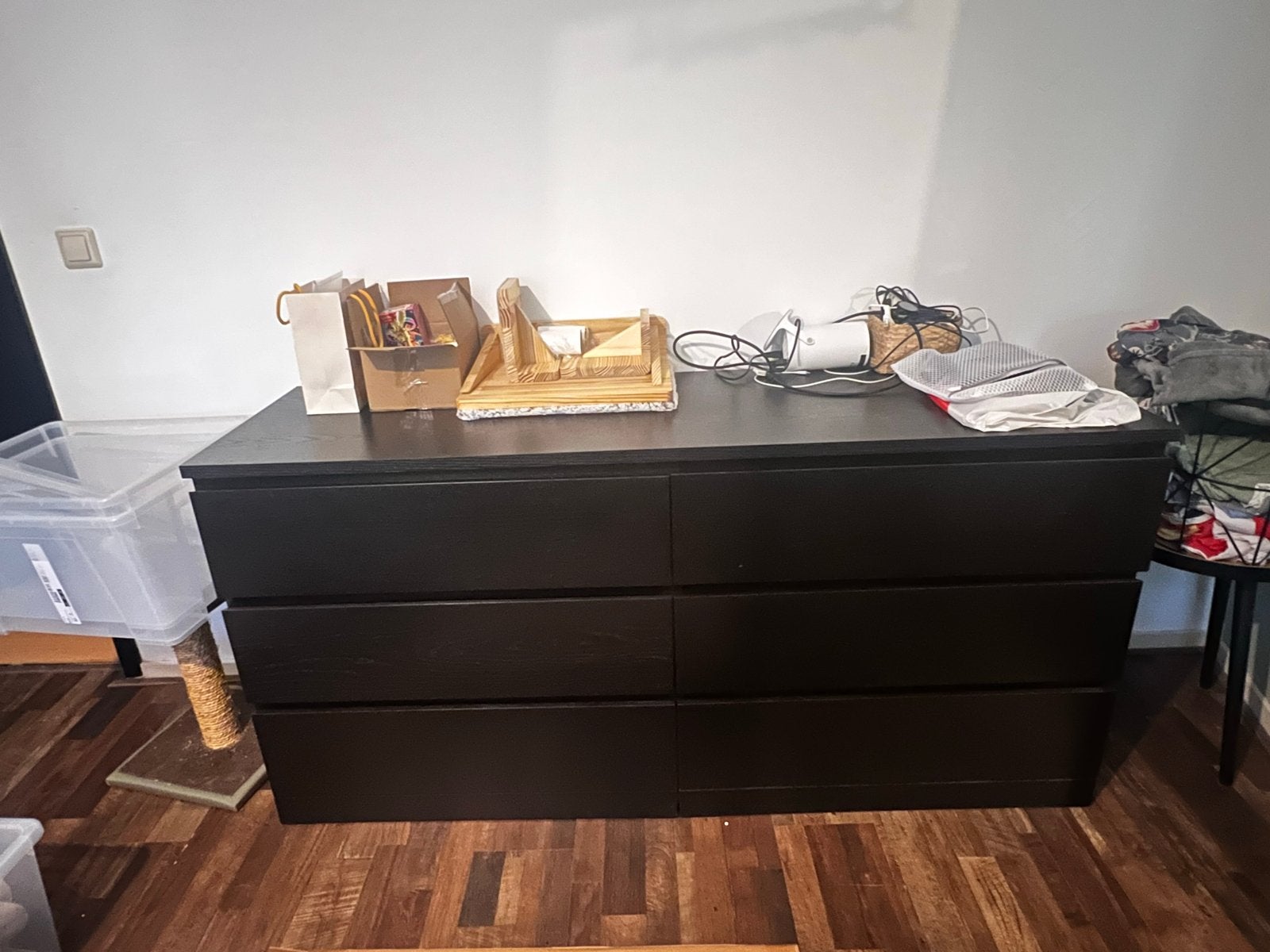 Ikea ladekast - zwart, Ophalen, Gebruikt, 5 laden of meer, 150 tot 200 cm