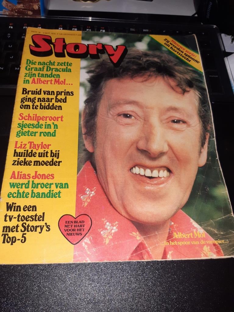 Story 1976. Nr 36. Albert Mol. Liz Taylor. Monique van de Ve, Verzamelen, Ophalen of Verzenden, 1980 tot heden, Tijdschrift
