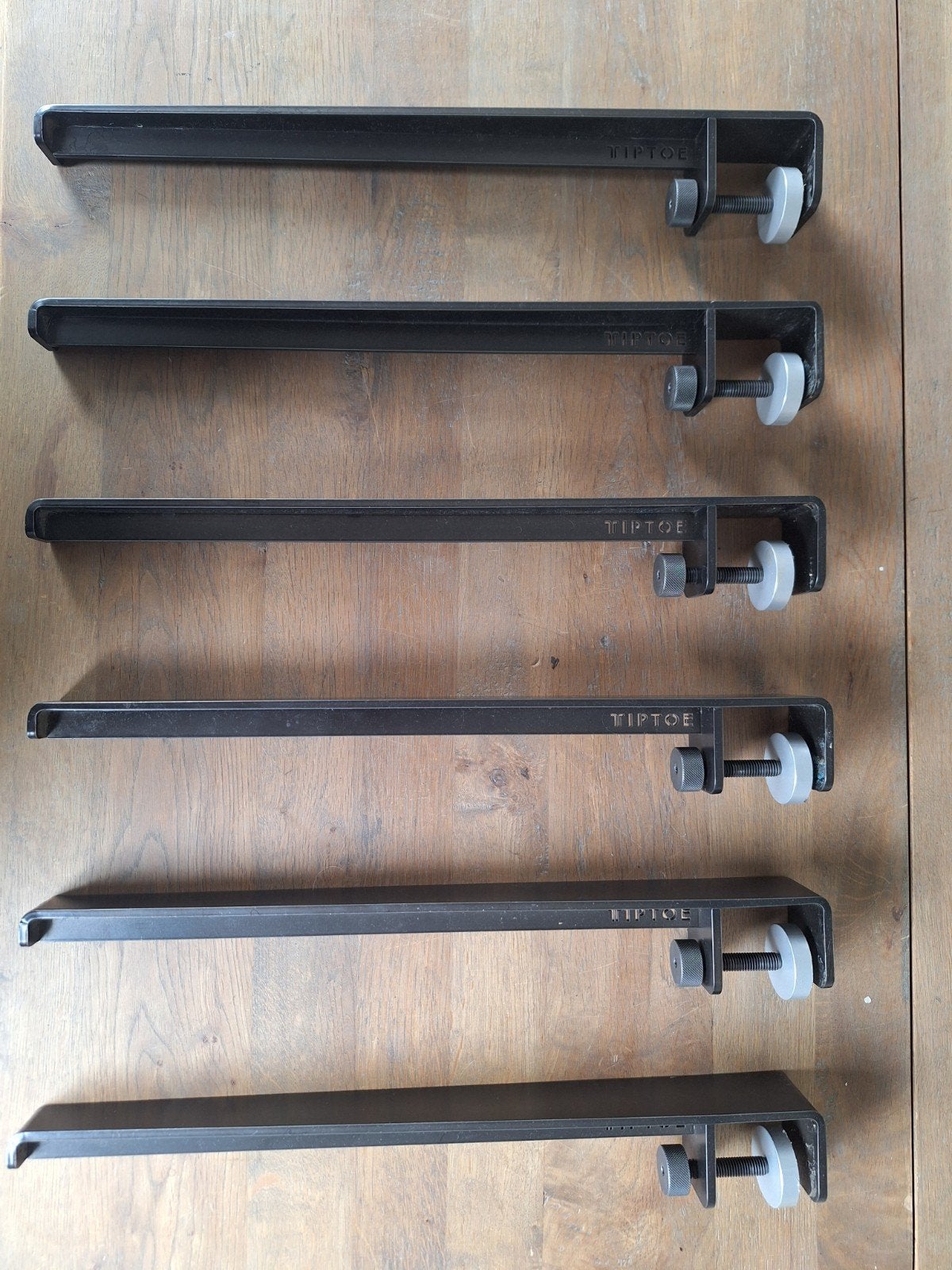 6 Tiptoe pootjes salontafel 42 cm, zwart, prijs per pootje, Ophalen