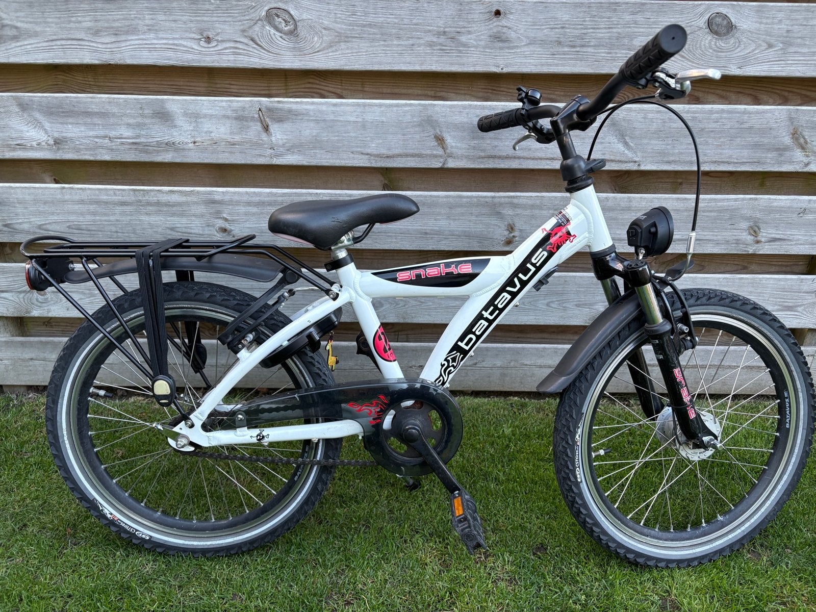 Batavus Snake kinderfiets 20 inch, Ophalen, Gebruikt, Velgrem, 20 inch of meer