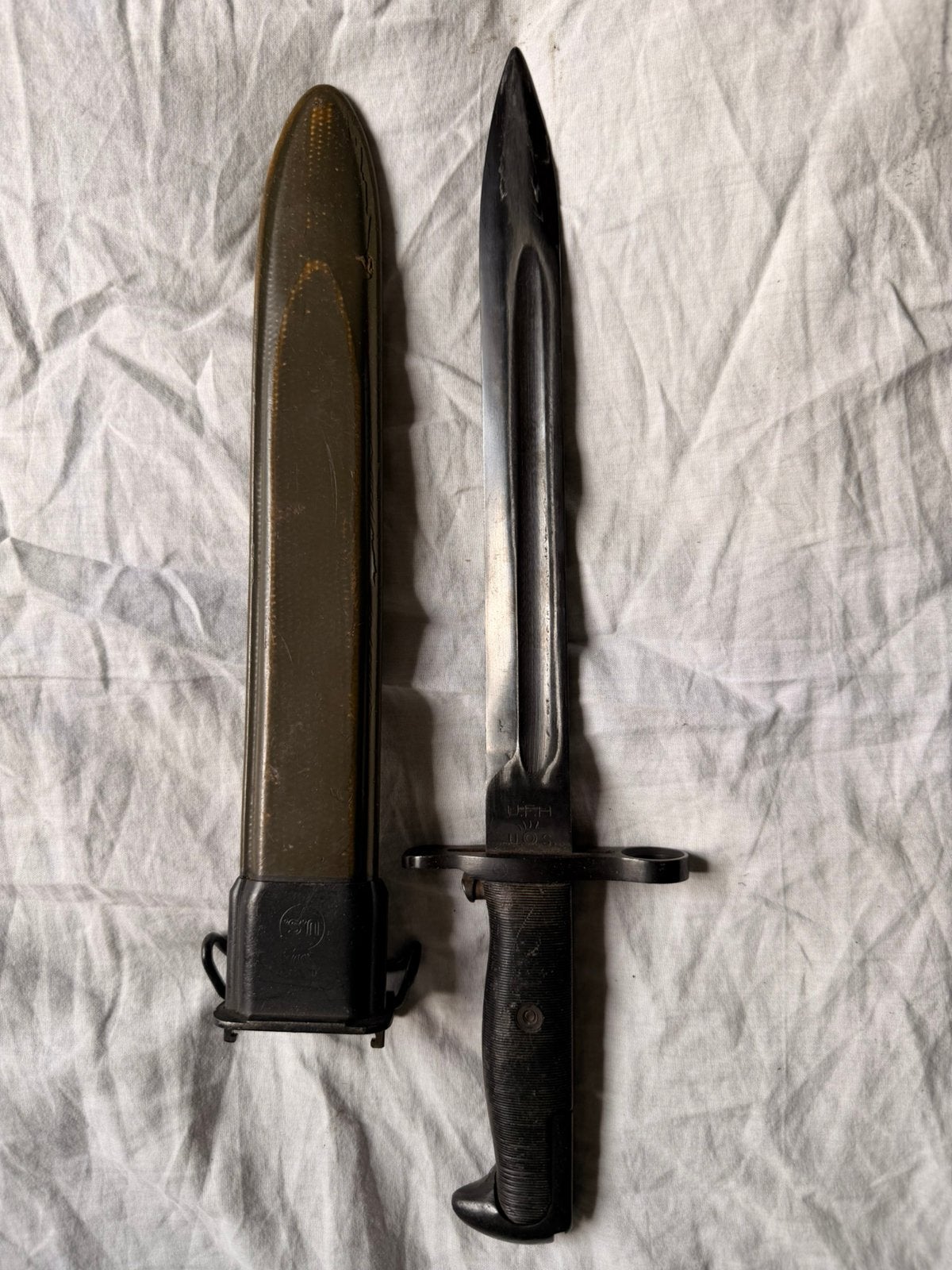 WW2 U.S M1-Bajonet (knife), Ophalen, Landmacht, Amerika, Mes of Dolk