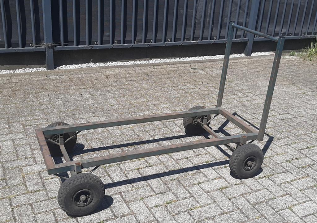 Ijzere kar., Doe-het-zelf en Verbouw, Transportwagens, 100 liter of meer, Ophalen, Gebruikt, Transportkar