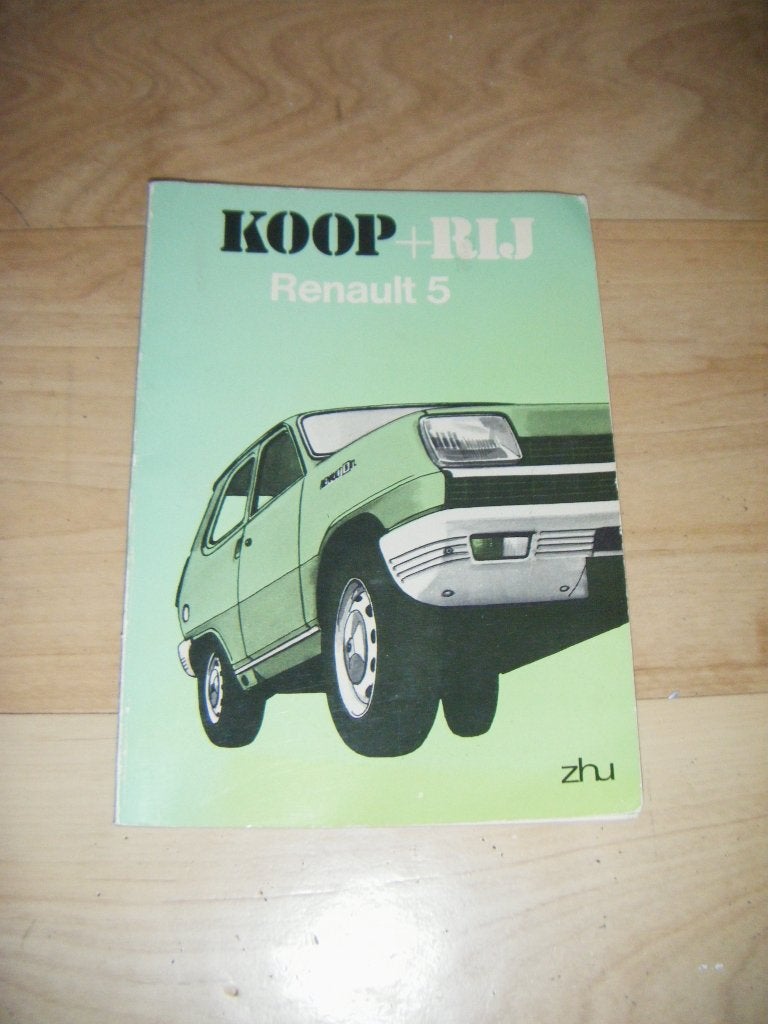 Renault 5,1974,koop+rij boekje,ANWB,simca,ascona,lada,igst, ANWB, Ophalen of Verzenden, Zo goed als nieuw, Renault