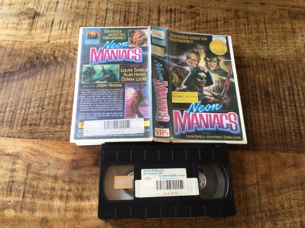 VHS neon maniacs, Ophalen of Verzenden, Gebruikt, Film, Overige typen