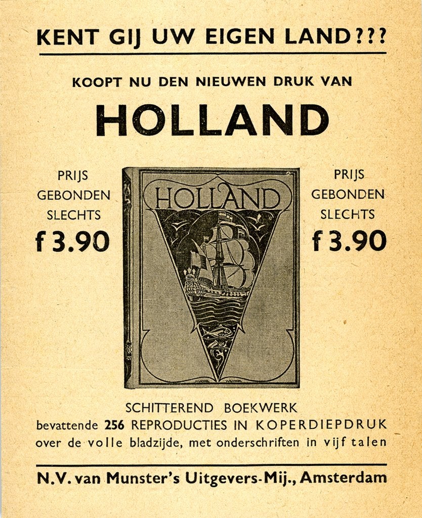 Holland, Ophalen of Verzenden, Zo goed als nieuw, Folder