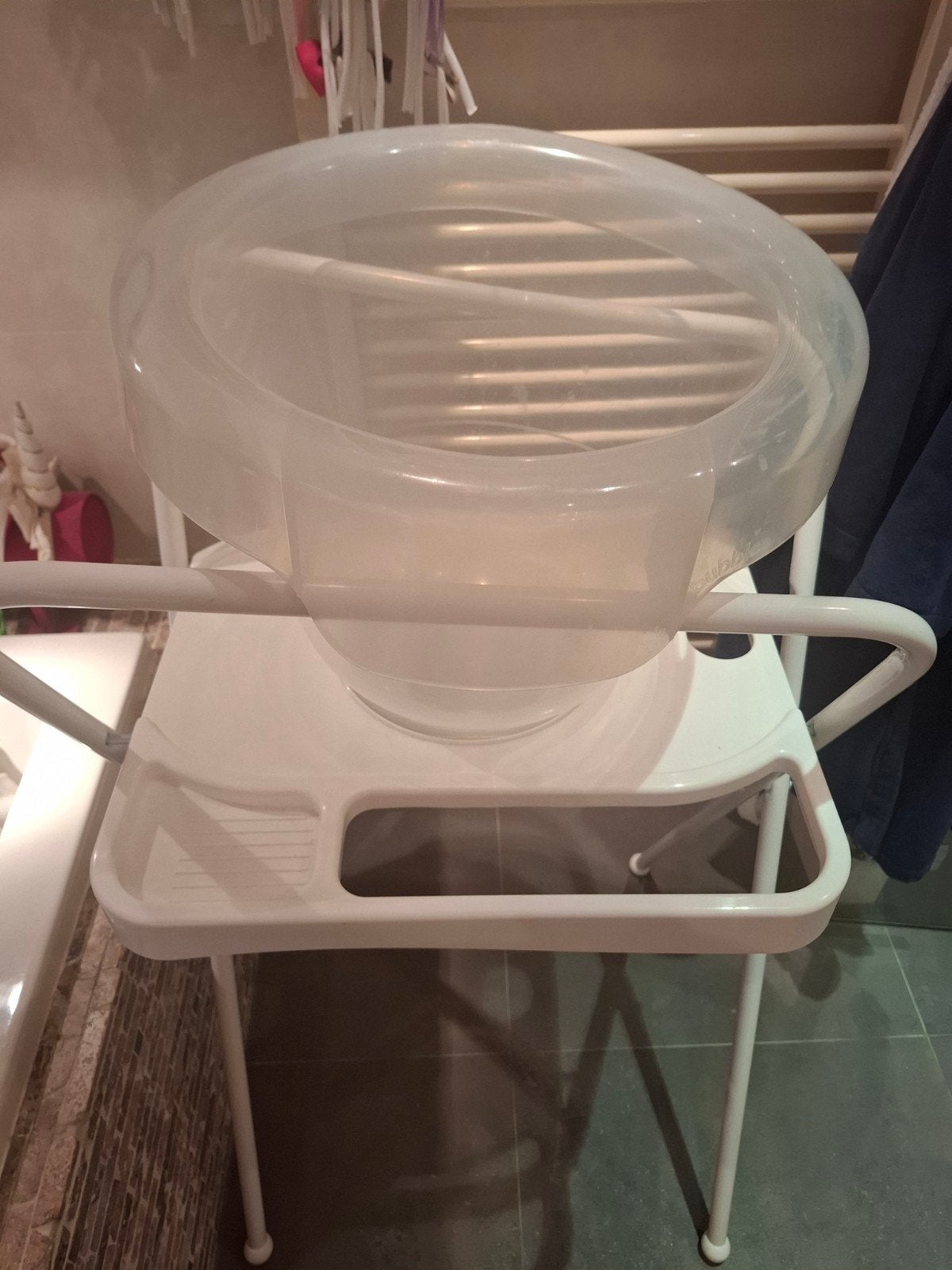 Tummytub met standaard zgan, Kinderen en Baby's, Badjes en Verzorging, Tummy Tub, Zo goed als nieuw, Standaard, Ophalen
