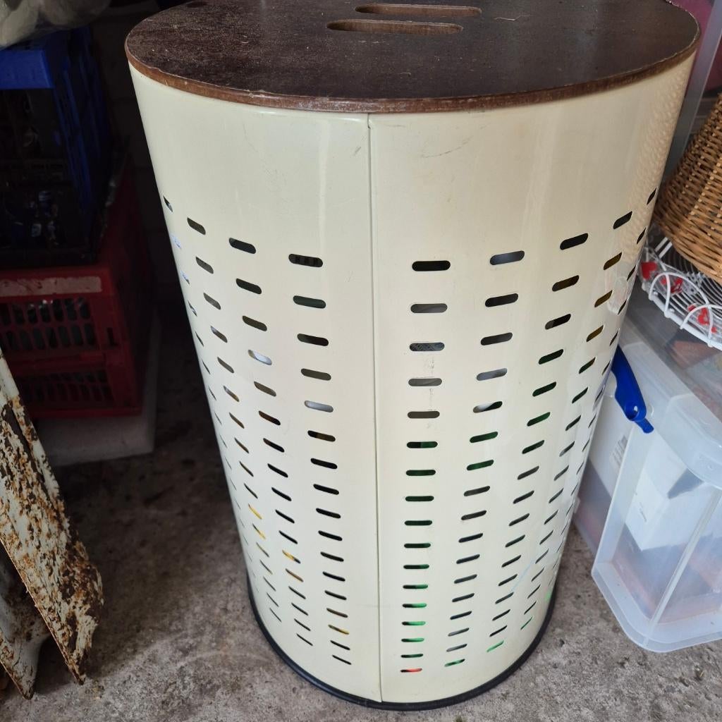 vintage wasmand, Ophalen, Gebruikt, Wit