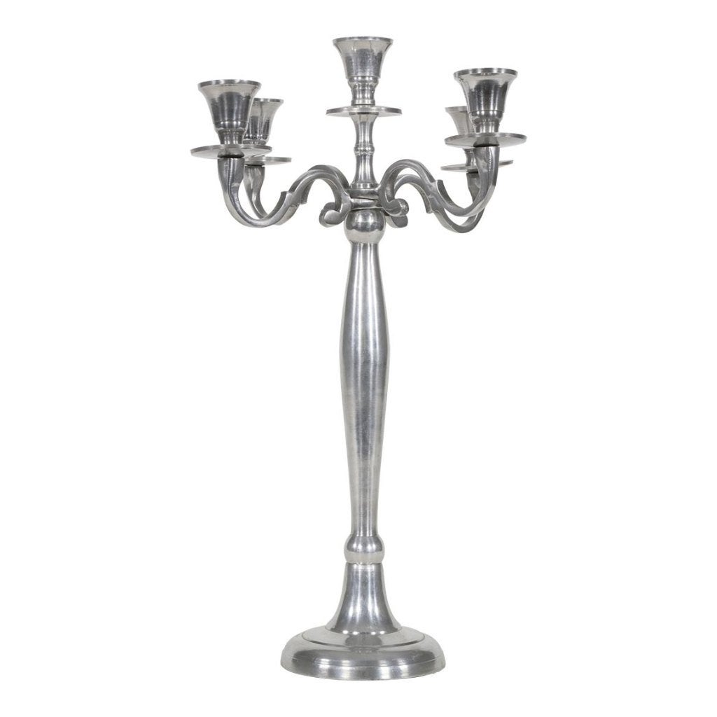 Kandelaar classic aluminium 41 cm, Info@edvonline.nl, Nieuw, Ophalen of Verzenden, Inductortraat 9b 3903 KA Veenendaal