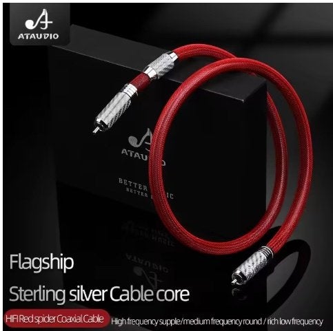 Silver cable coaxial, 1 m. e.a, Audio, Tv en Foto, Ophalen of Verzenden, Nieuw, Minder dan 2 meter, Coaxiale kabel