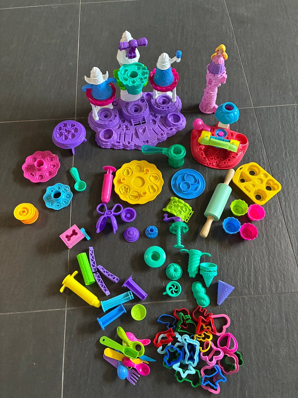 Spulletjes om te kleien: ijsmaker, prinses en losse vormpjes, Ophalen of Verzenden, Gebruikt, Knutselen