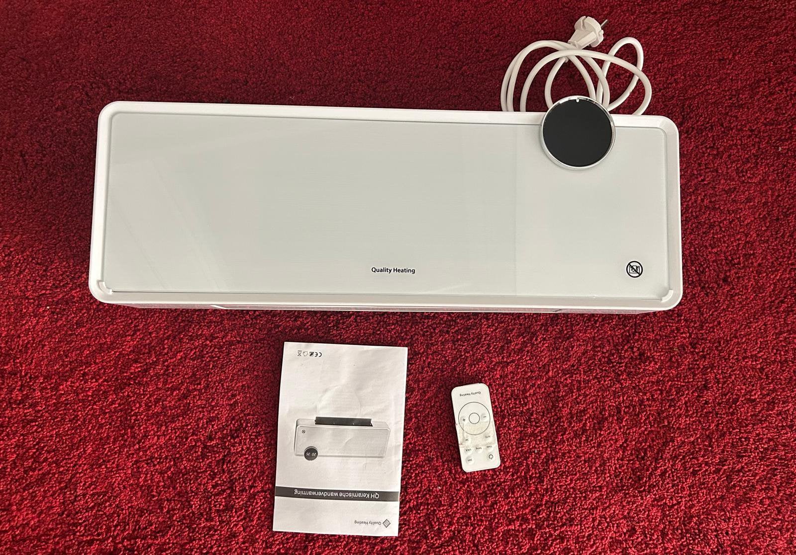 Quality heating keramische wandverwaming met wifi, Doe-het-zelf en Verbouw, Ophalen of Verzenden, Zo goed als nieuw