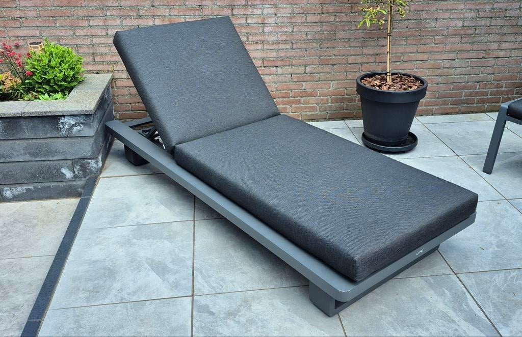 Life Outdoor Luxe Ligbed met Verstelbare Rugleuning, Ophalen of Verzenden, Zo goed als nieuw, Aluminium, Verstelbaar
