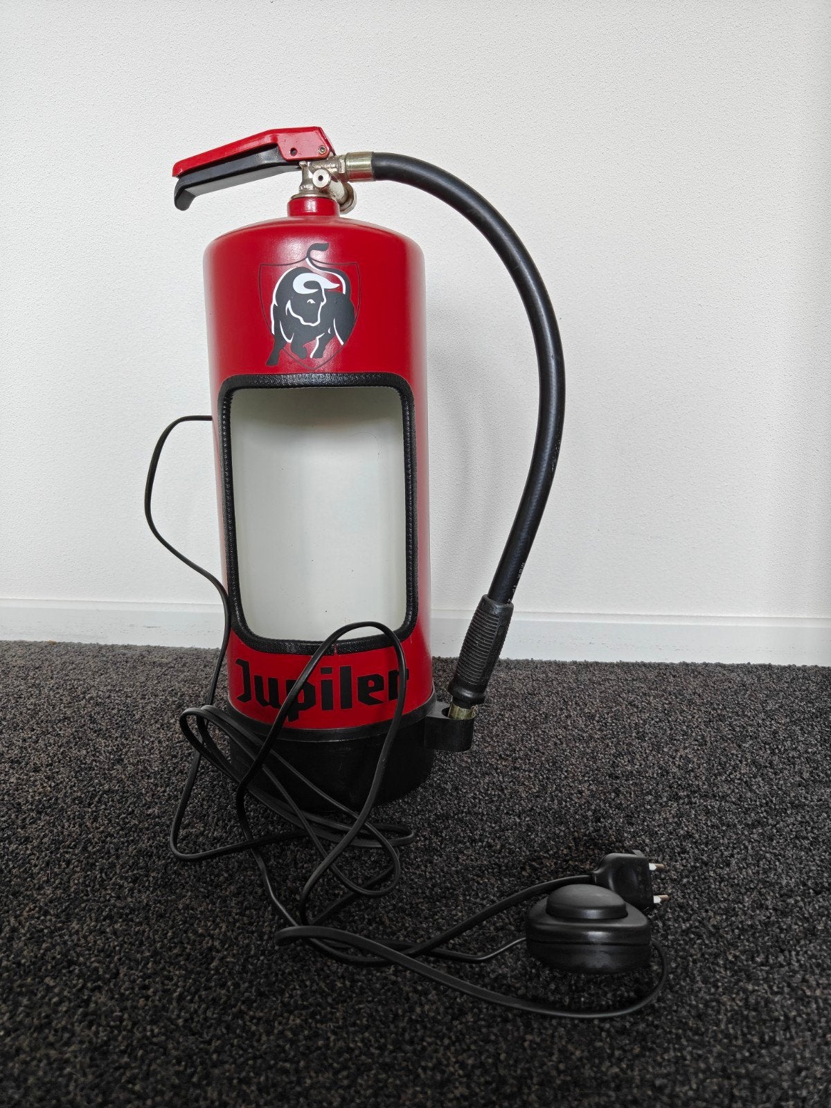 Jupiler Brandblusser Lamp, Ophalen of Verzenden, Zo goed als nieuw