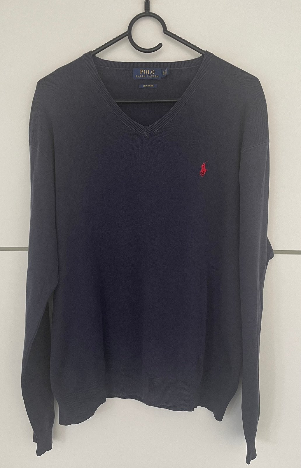 Ralph Lauren Polo v-hals trui maat XL, Ophalen of Verzenden, Zo goed als nieuw, Maat 56/58 (XL), Blauw