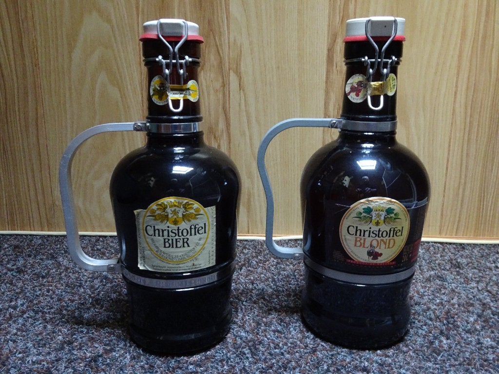 Speciale Bierflessen Christoffel Bier, Ophalen of Verzenden, Zo goed als nieuw, Pul(len), Overige merken