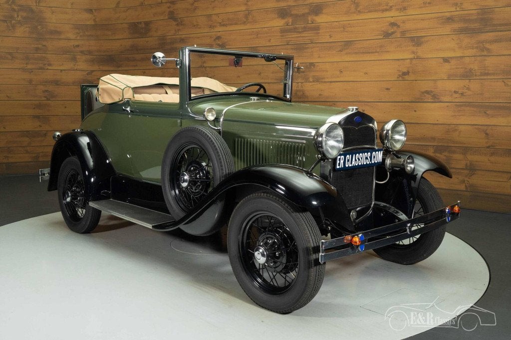 Ford Model A Cabriolet | 1930, Auto's, Oldtimers, Achterwielaandrijving, Beige, Cabriolet, 4 stoelen