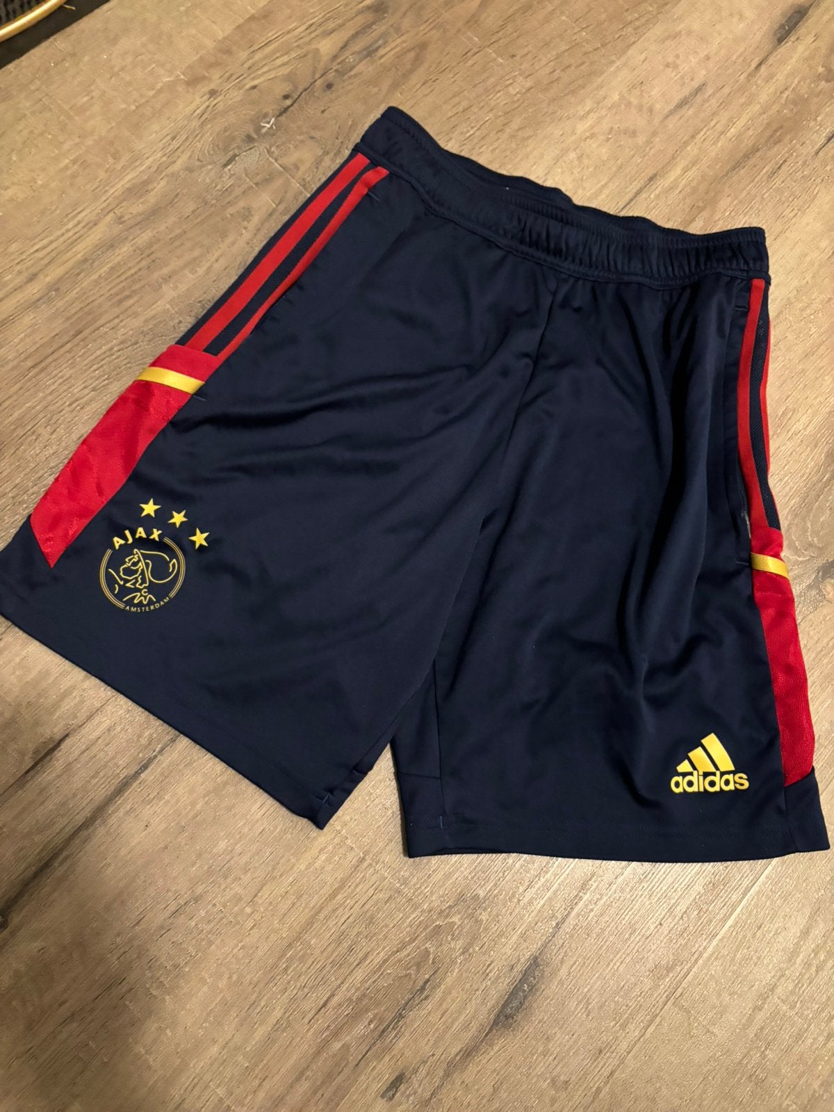 Blauw broekje Ajax maat S, Blauw, Ophalen of Verzenden, Zo goed als nieuw, Voetbal