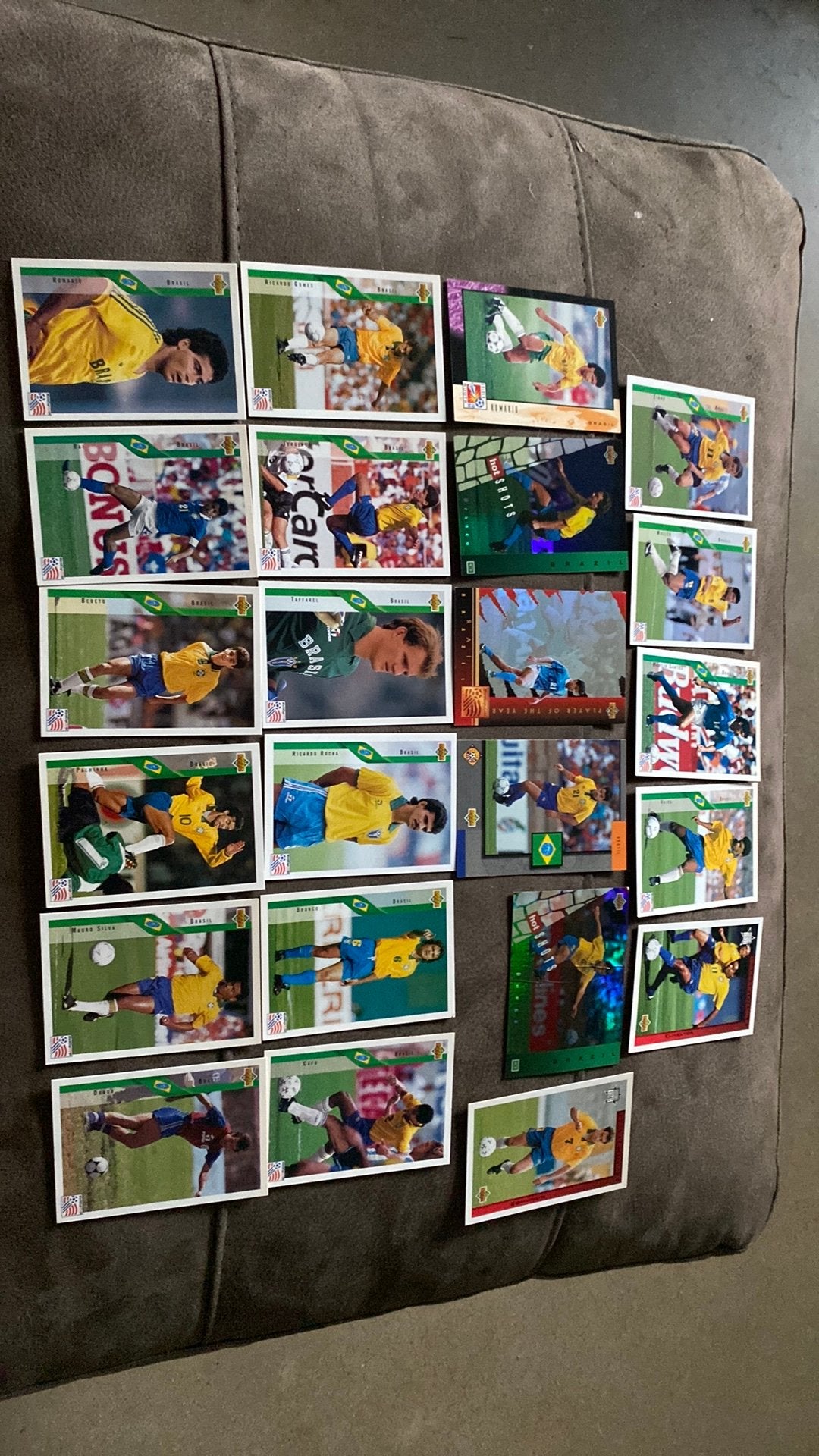 Panini upperdeck selectie Brazilië wk 94, Verzamelen, Ophalen of Verzenden, Zo goed als nieuw, Buitenlandse clubs, Poster, Plaatje of Sticker