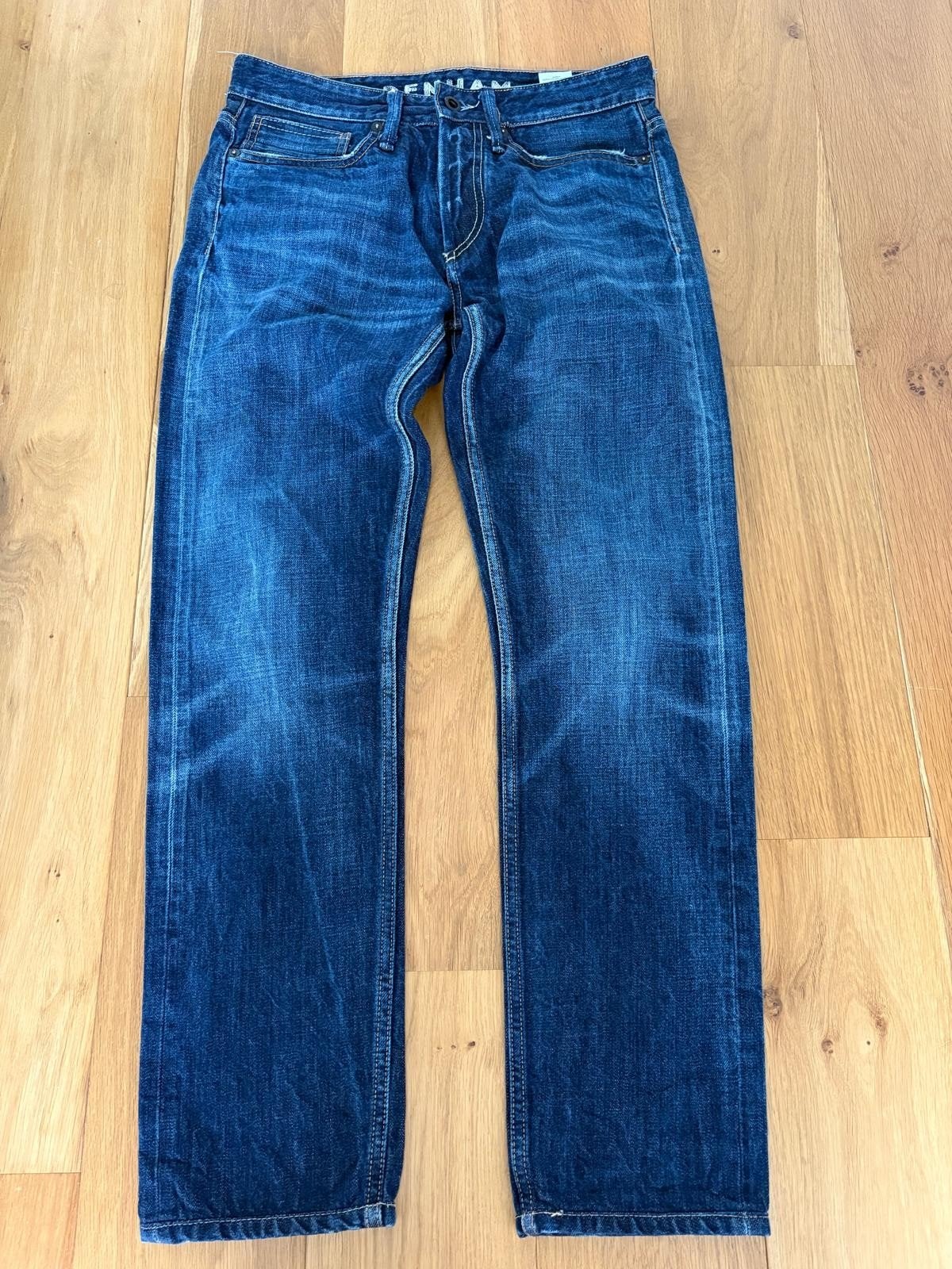 Denham Razor Slim Fit Jeans W30 L32, Blauw, W32 (confectie 46) of kleiner, Ophalen of Verzenden, Zo goed als nieuw
