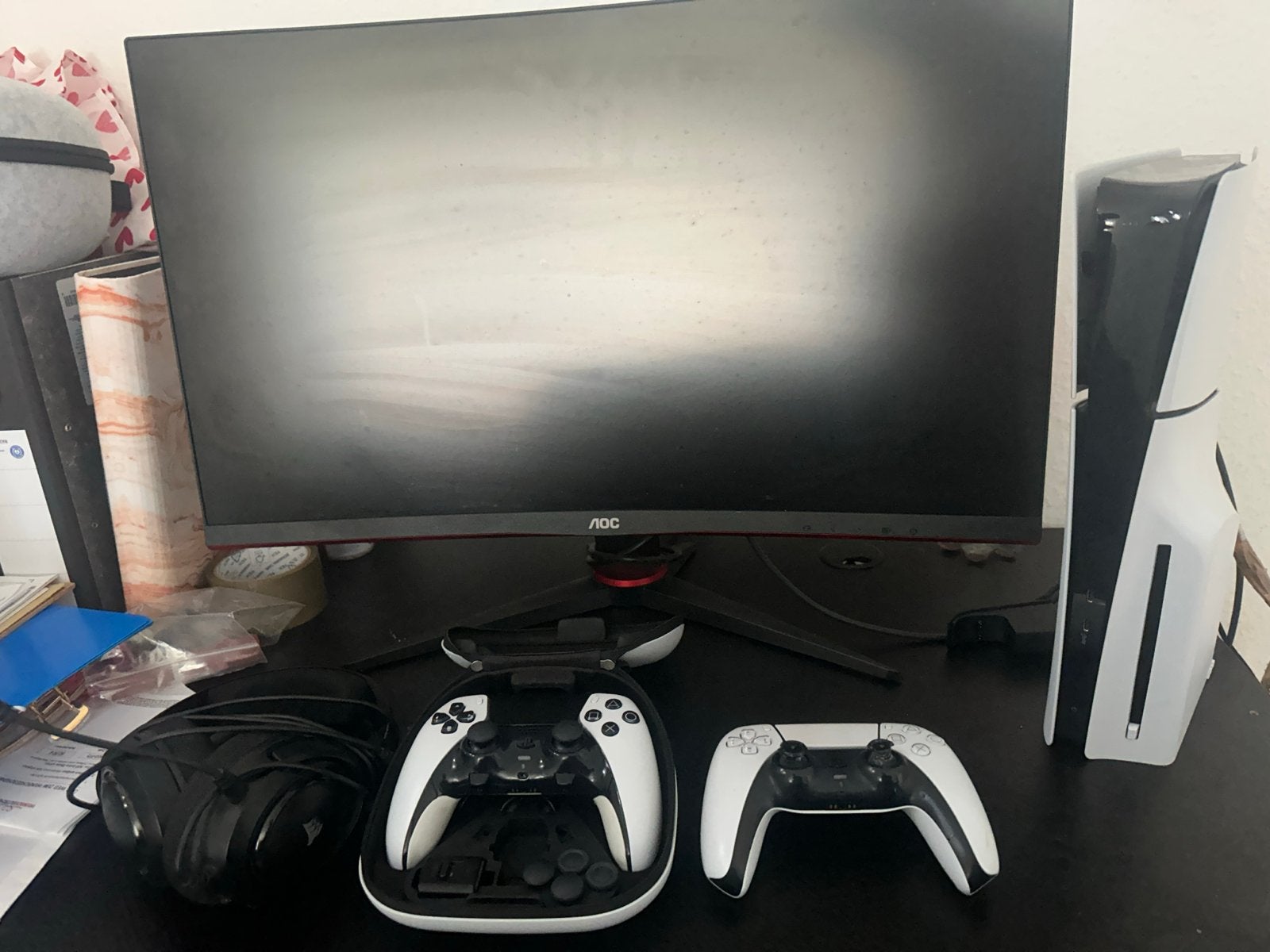 Gaming Setup PlayStation 5 Slim Disc DualSense Edge, Spelcomputers en Games, Ophalen of Verzenden, Zo goed als nieuw, Playstation 5