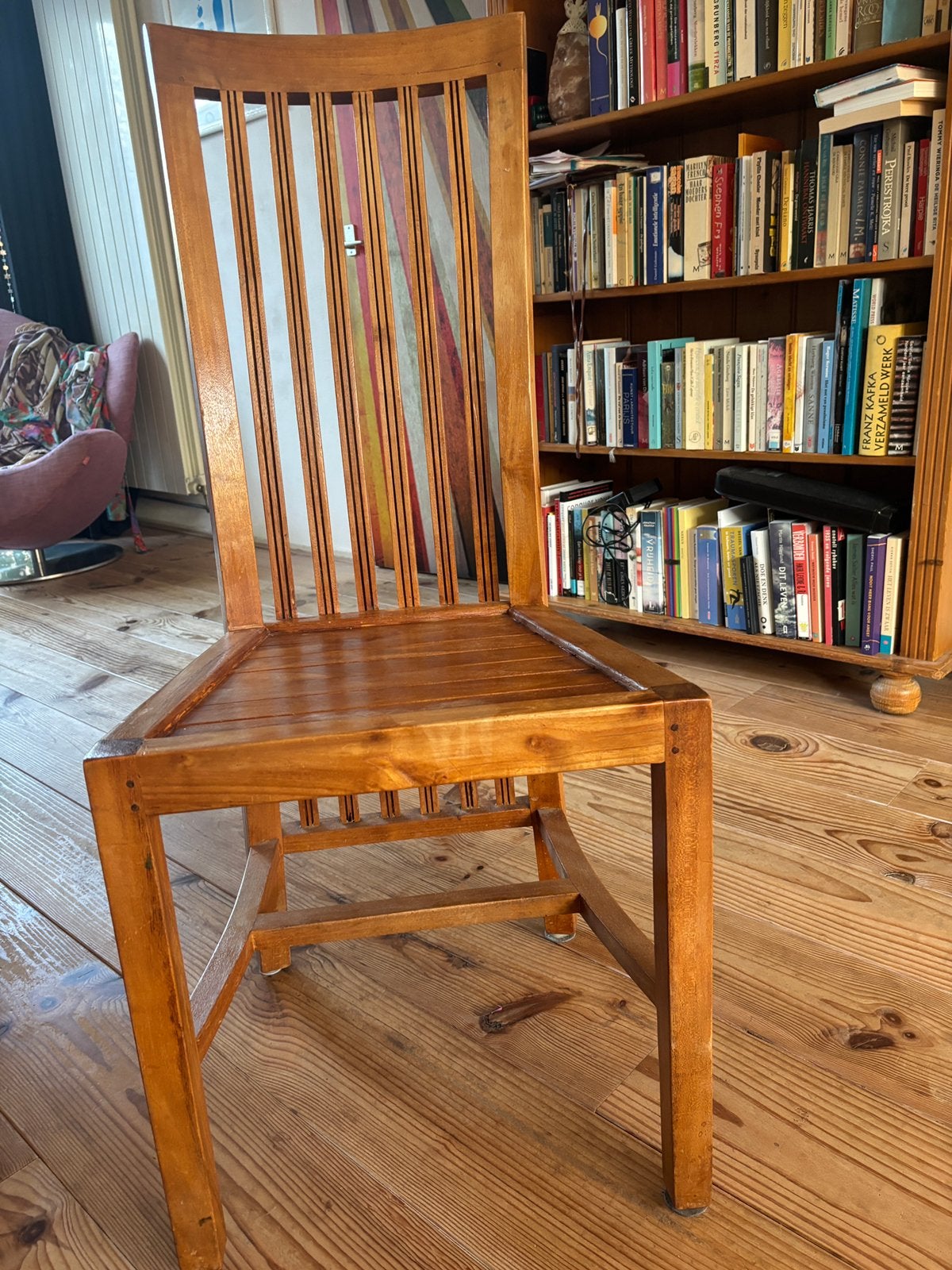 4 nette indonesisch teakhouten eetkamerstoelen, Antiek en Kunst, Antiek | Meubels | Stoelen en Banken, Ophalen of Verzenden