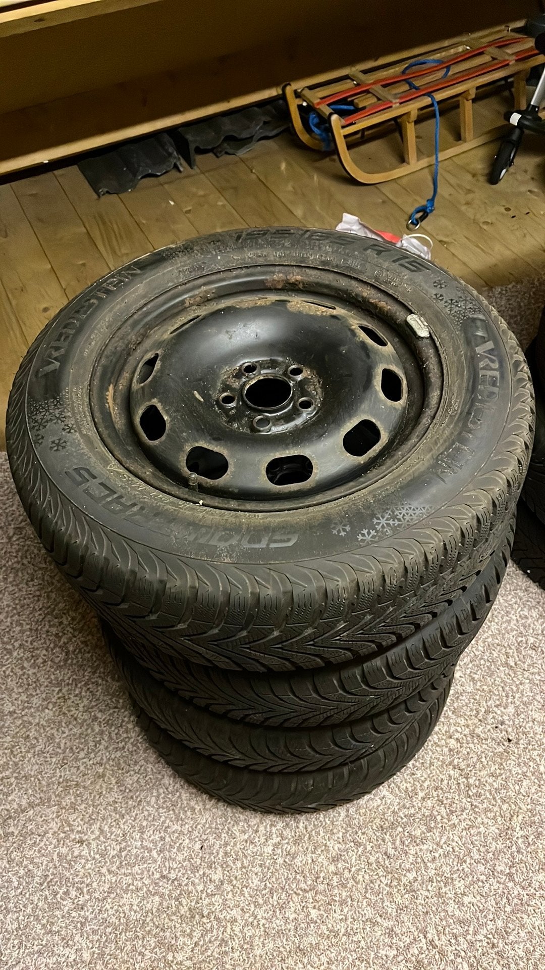 Velgen 5x112 15 inch (oude banden), Auto-onderdelen, Banden en Velgen, Ophalen, Gebruikt, 15 inch, Banden en Velgen