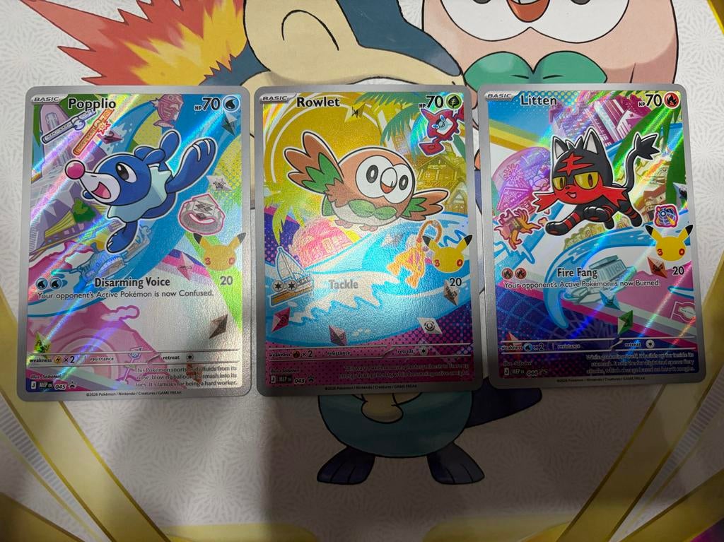 Pokemon first partner, Ophalen of Verzenden, Zo goed als nieuw, Meerdere kaarten, Foil
