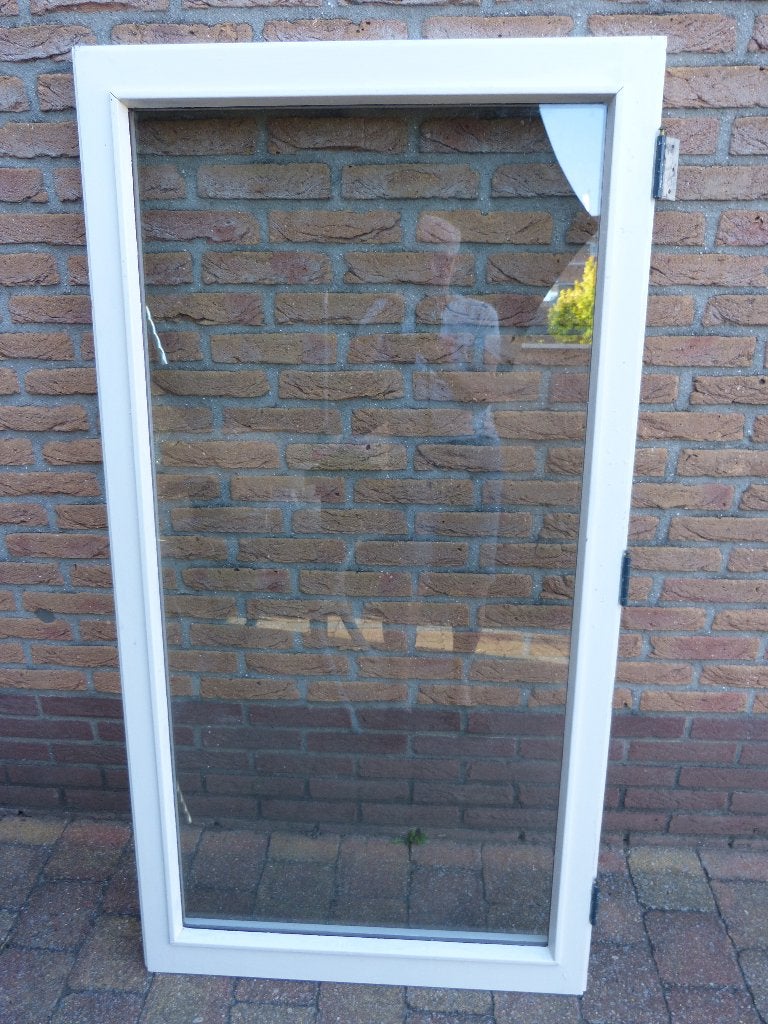 Draai Raam ( Merbau ), Ophalen, Gevelraam of Ruit, Minder dan 80 cm, Zo goed als nieuw