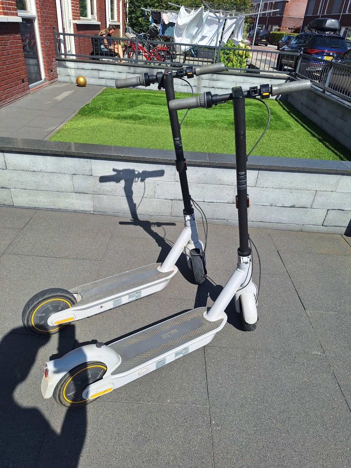 Twee Ninebot elektrische steps model is G-30, Ophalen of Verzenden, Gebruikt, Elektrische step (E-scooter), Ninebot