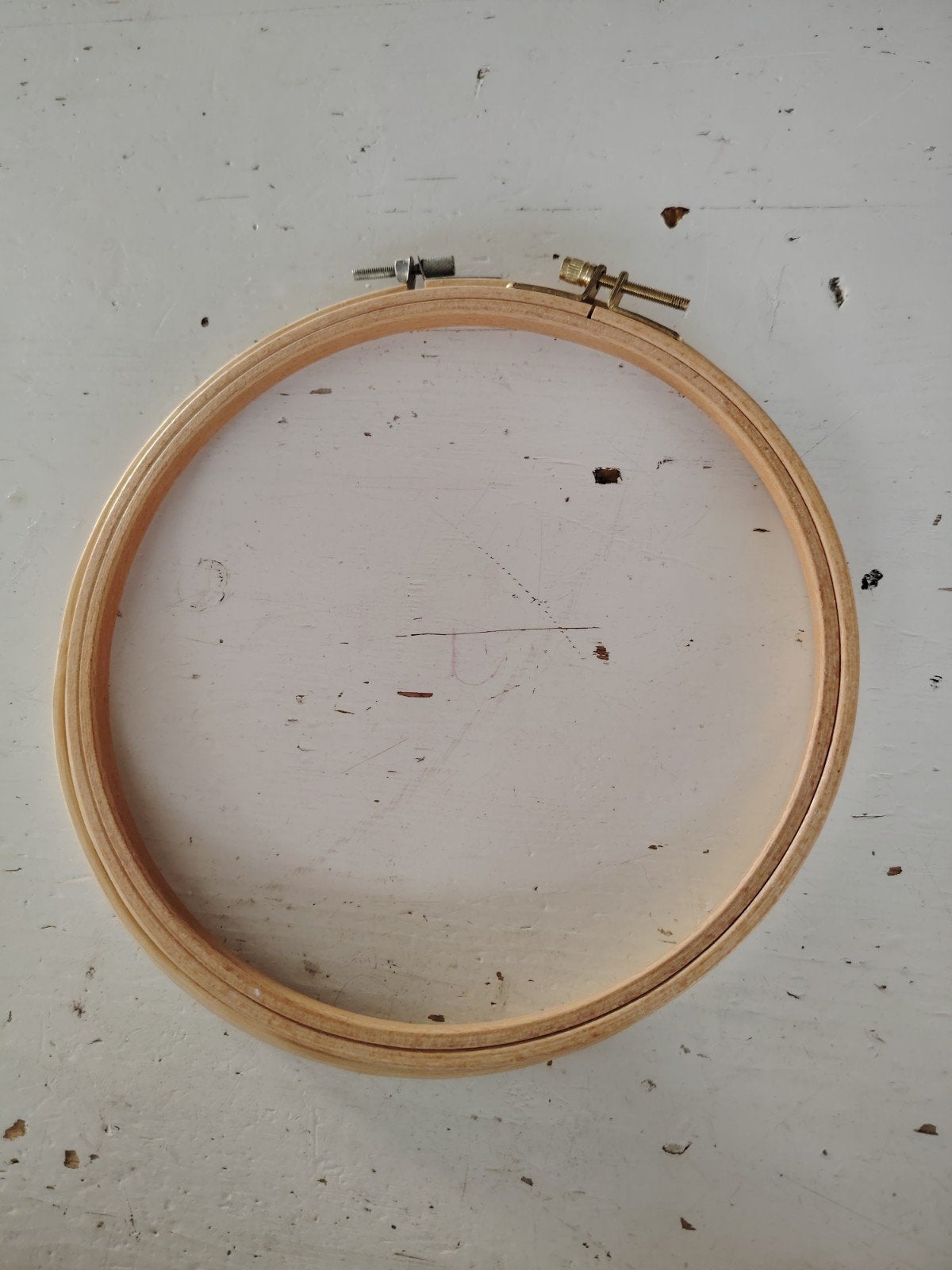 Borduurring - Houten Borduurraam voor Handborduren, Hobby en Vrije tijd, Ophalen, Gebruikt, Handborduren, Onderdeel of Toebehoren