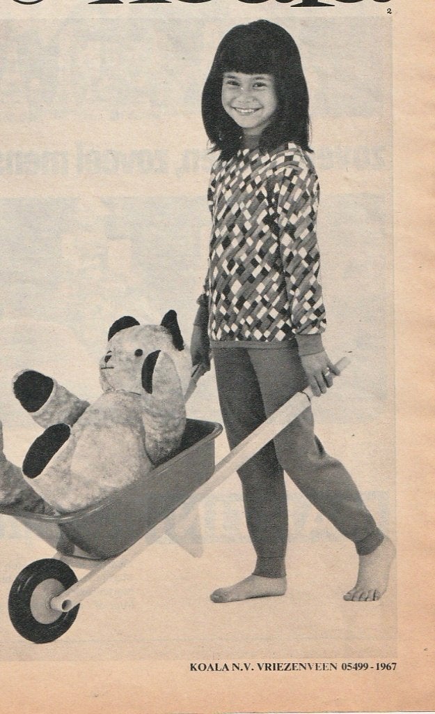Retro reclame 1967 Koala kinder pyjama's jongetje meisje, Verzenden, Overige typen
