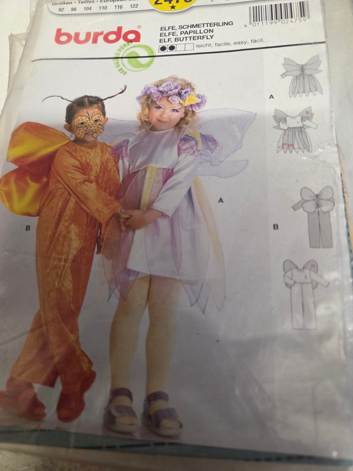 zolderopruiming diverse verkleednaaipatronen burda kids, Overige typen, Kind, Nieuw, Burda