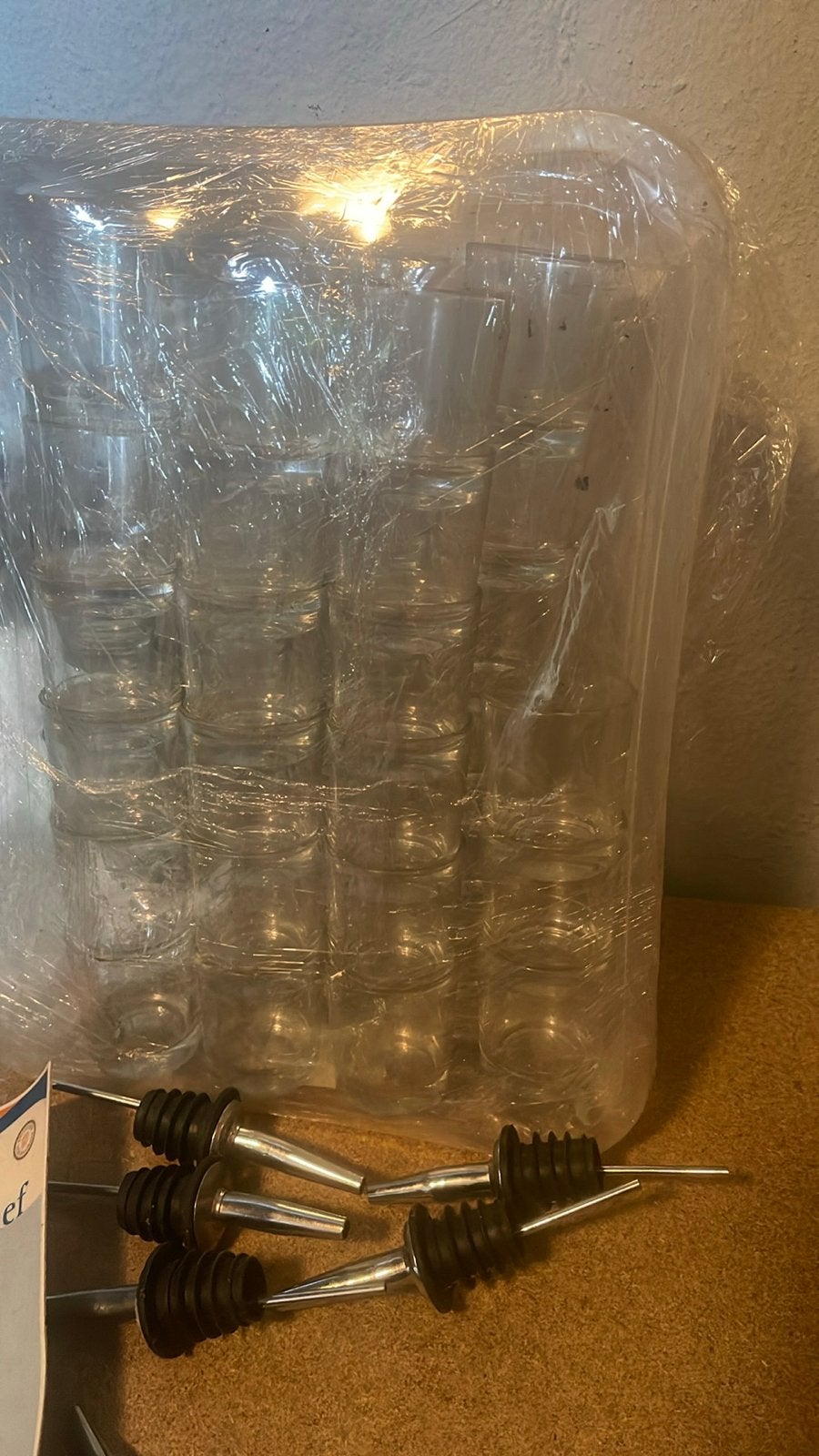 Set shotglaasjes en schenktuitjes, Ophalen of Verzenden, Zo goed als nieuw, Overige merken, Glas