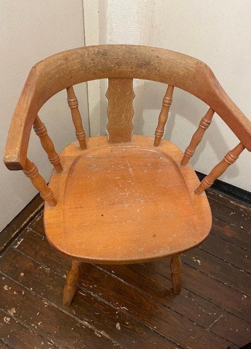 Captain stoel vintage bijna gratis, Ophalen of Verzenden
