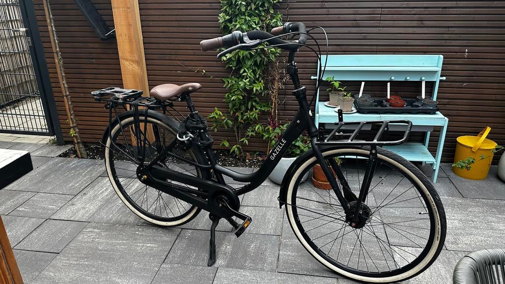 Gazelle Bloom C7 Moederfiets - Lage Instap, Frame 49cm, Ophalen, Gebruikt, 47 tot 50 cm, Dubbele standaard