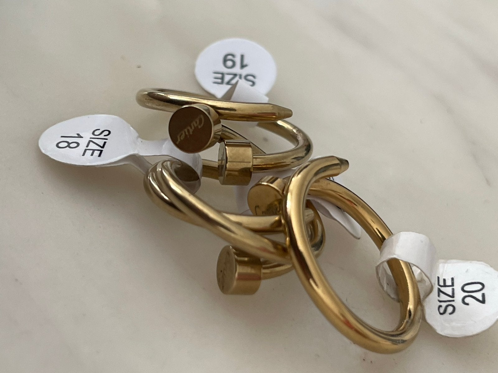 Cartier Juste un Clou-ring - Gouden spijkerring, 18 tot 19, Ophalen of Verzenden, Zo goed als nieuw, Dame of Heer