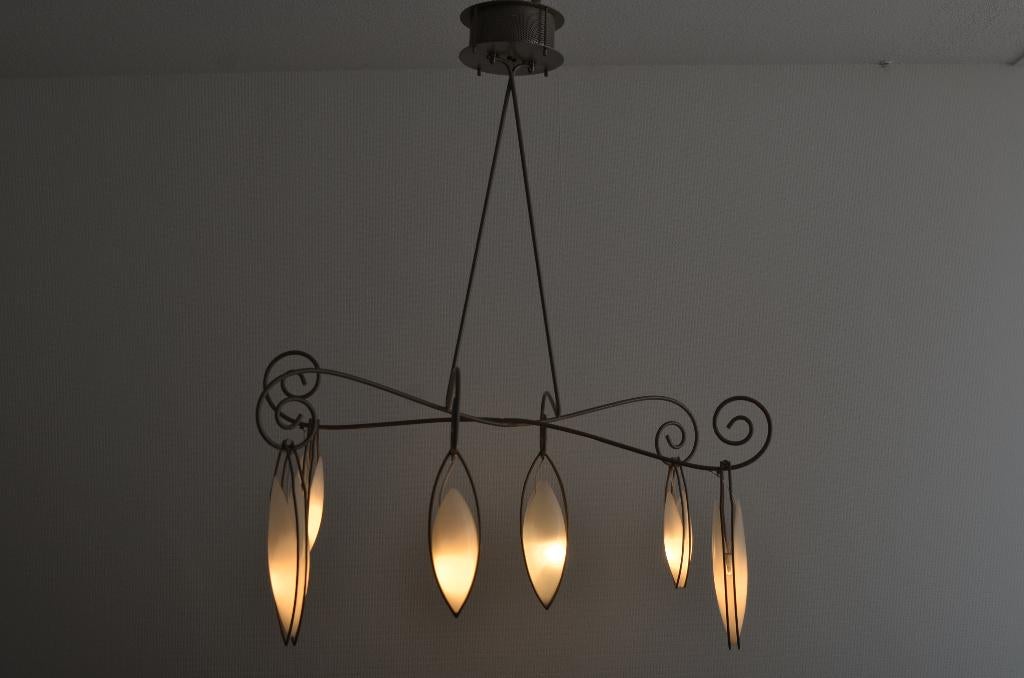 Terzani Creole de toi van Jean François kroonluchter zilver, Huis en Inrichting, Ophalen of Verzenden, Zo goed als nieuw, Glas