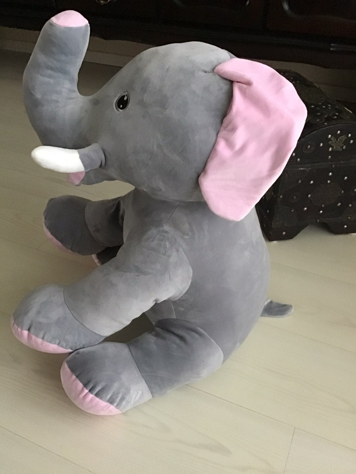 Intertoys Mega Knuffel Nieuw, Overige merken, Grijs, Nieuw, Ophalen of Verzenden