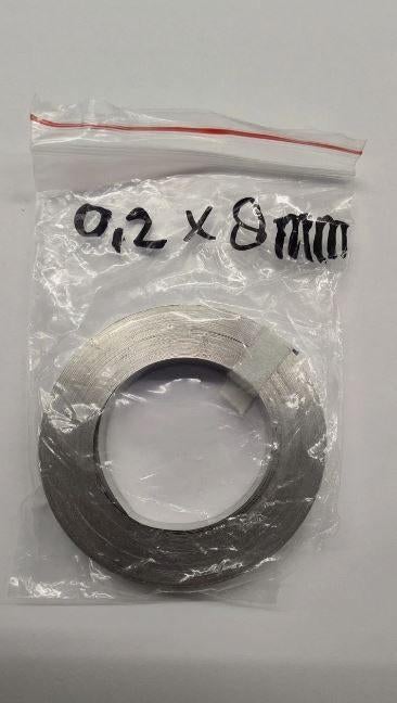 Nikkel strip. 0.2mm x 8mm x 2 meter. 18650 accu spot lassen, Ophalen of Verzenden, Nieuw