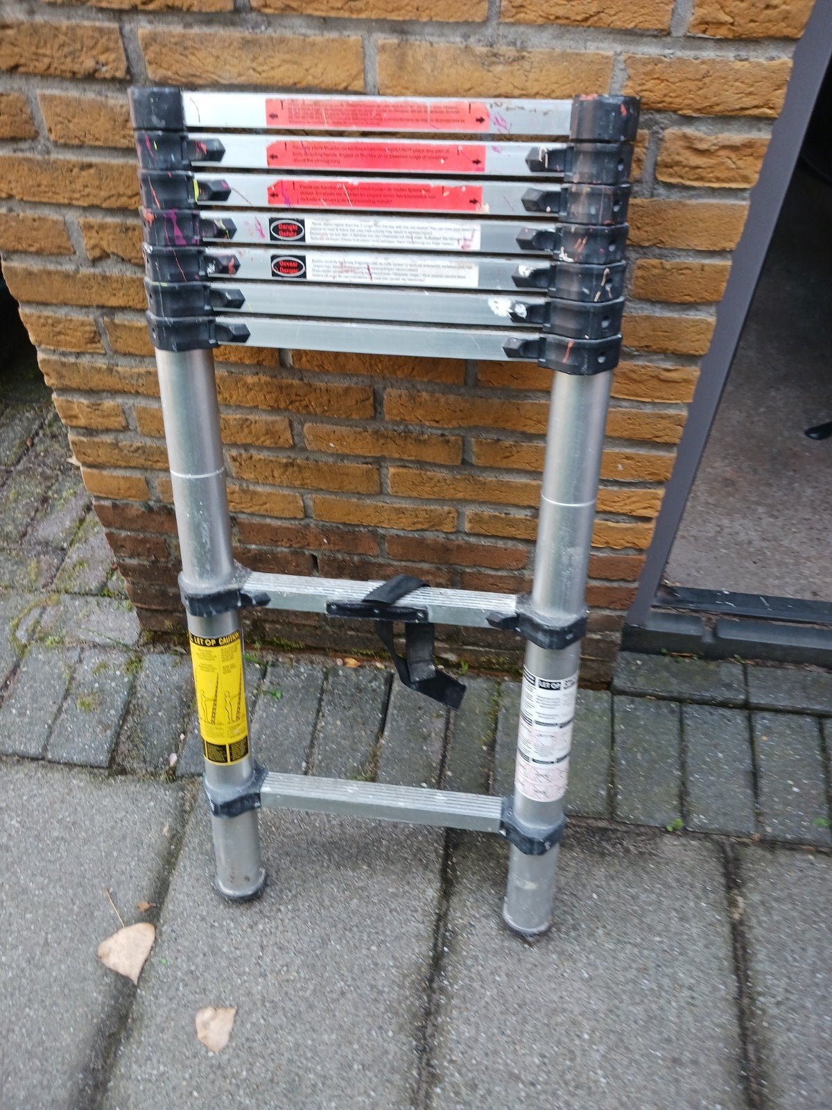 Telescoopladder 2.60m, Ophalen, Gebruikt, Ladder, Opvouwbaar of Inschuifbaar