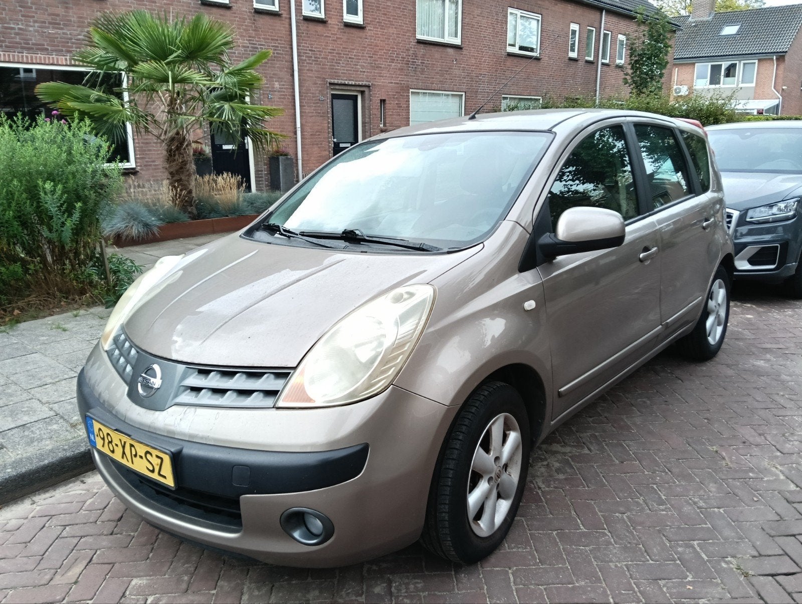Nissan Note 1.6 16V 2007 Bruin, Auto's, Voorwielaandrijving, 15 km/l, 4 cilinders, Bruin