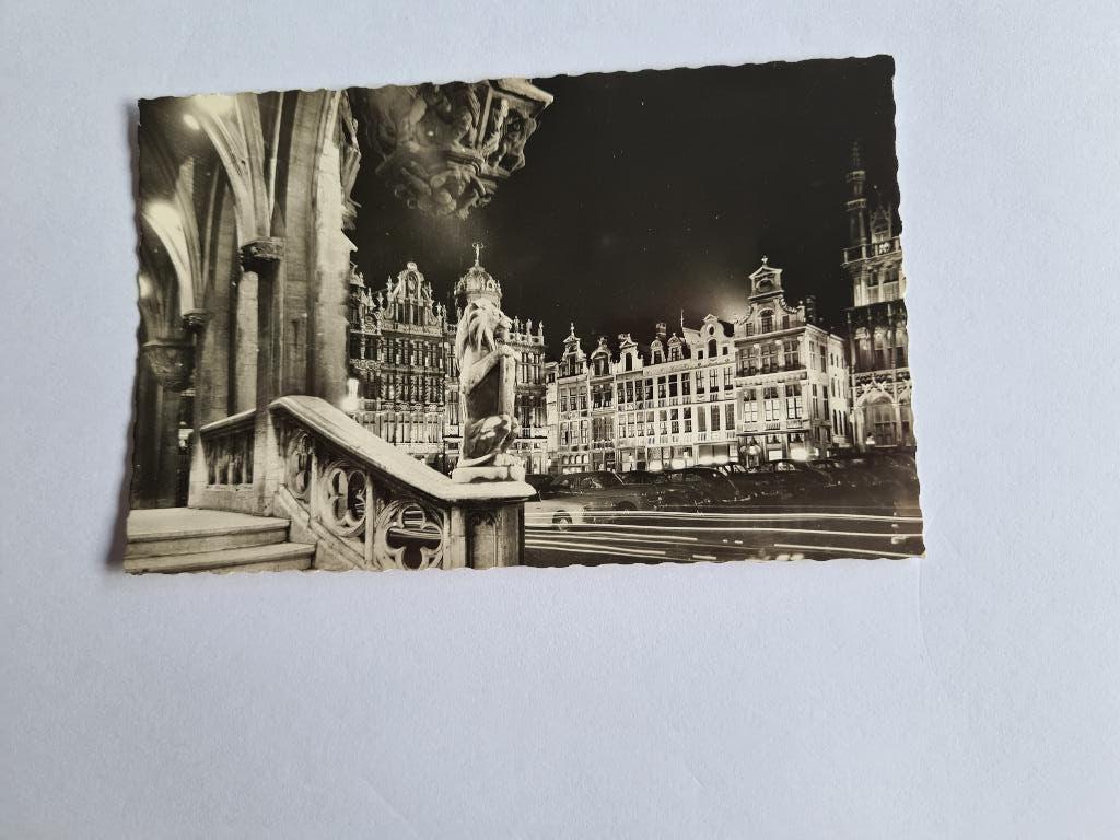 7545 brussel stadhuis en grote markt ., Verzamelen, Verzenden, Voor 1920, Brussel (Gewest)