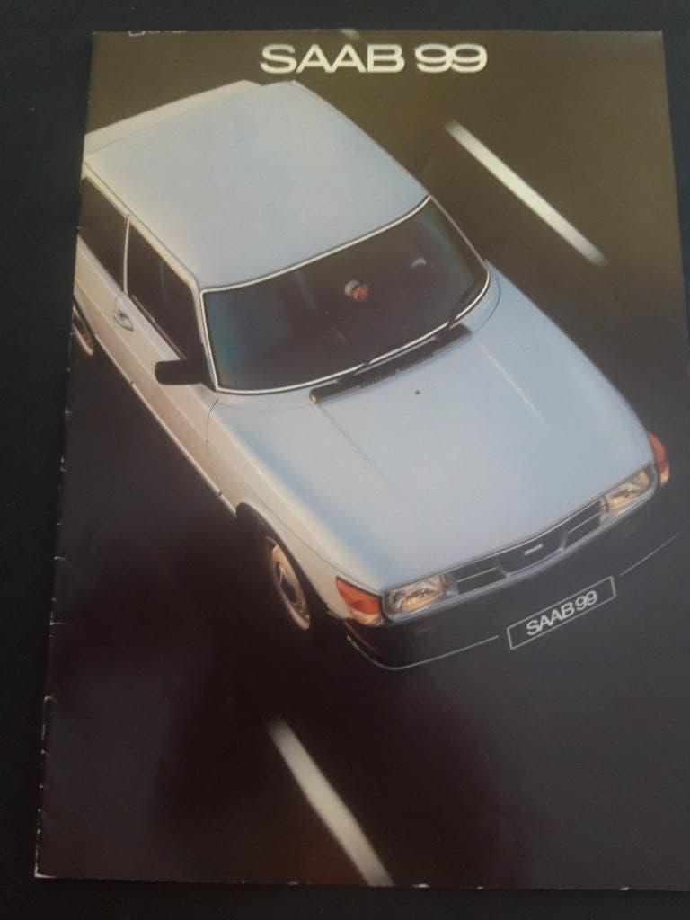 folder Saab 99 1981 Nederlands +, Ophalen of Verzenden, Zo goed als nieuw, Overige merken, Saab