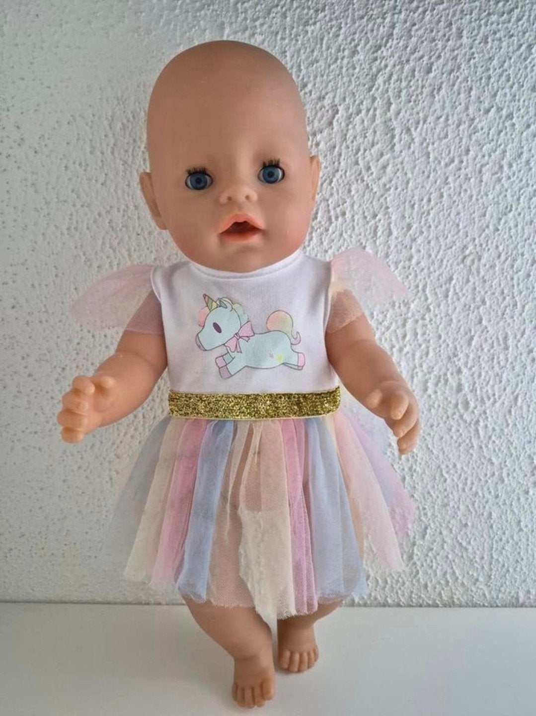 Baby Born kleertjes Jurkje Unicorn Eenhoorn., Ophalen of Verzenden, Zo goed als nieuw, Babypop