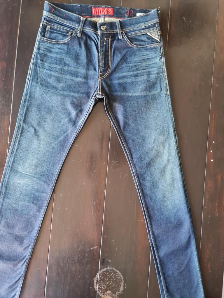 NIEUWE REPLAY JONDRILL SLIM SKINNY STRETCH 3% JEANS 32/32!!, Blauw, REPLAY, Nieuw, W32 (confectie 46) of kleiner