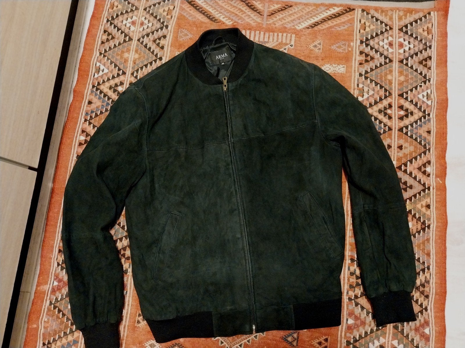 ARMA Heren zwart Leren Jas M, Maat 48/50 (M), ARMA, Ophalen of Verzenden, Gedragen