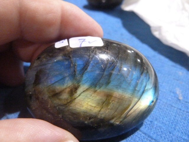 Labradoriet handsteen (03), Ophalen of Verzenden, Mineraal